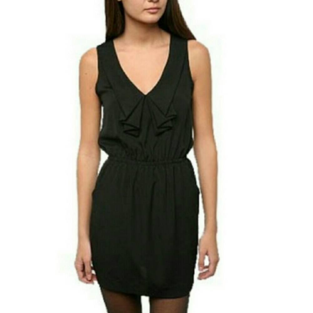 Urban Outfitters Black Ruffle Dress